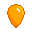 Orange Birthday Balloon